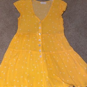 Urban Outfitters yellow flower romper